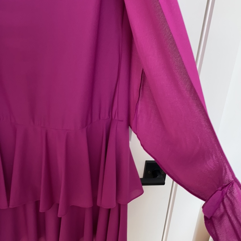 Vintage T Fe Magenta Drop Waist Dress - Picture 7 of 14